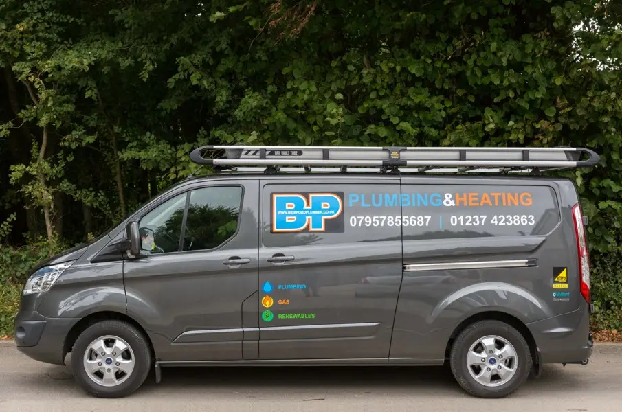 BP Plumbing and Heating work van